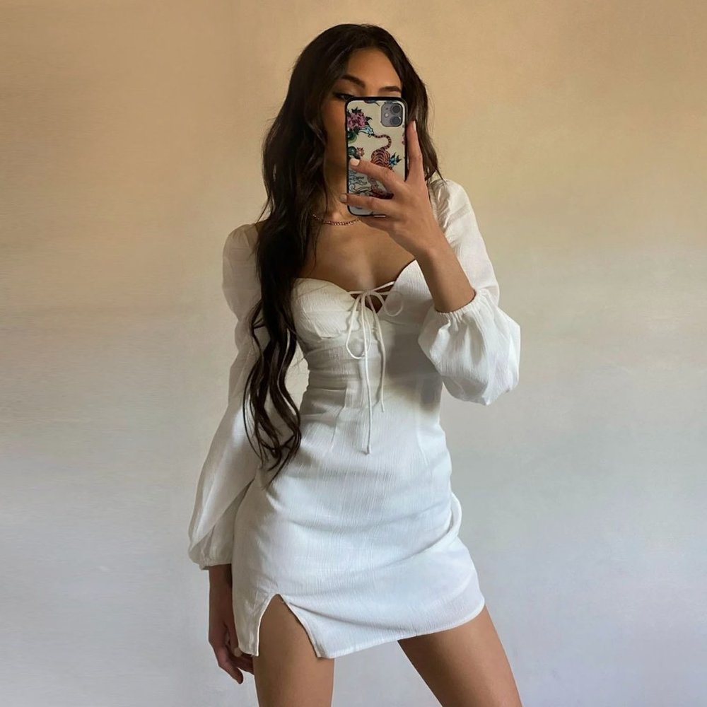 Princess Polly Alena Mini Dress in White